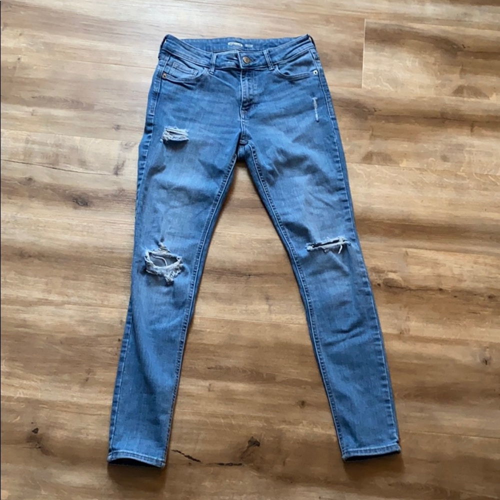 mid-rise super skinny rockstar jeans- Old Navy